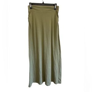 NWT Fig bamboo/organic cotton khaki maxi‎ skirt. Size S